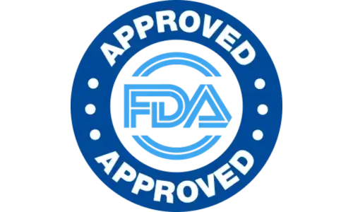 FDA approved blue badge symbol for supplement safety compliance